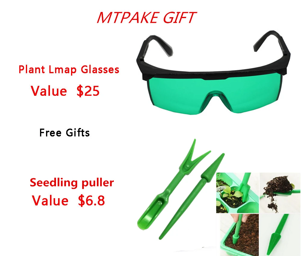 MTPAKE, двойной переключатель, 600 Вт, 900 Вт, 1200 Вт, полный спектр, светодиодный светильник для выращивания овощей/цветов, для комнатной теплицы, для выращивания растений, светодиодный