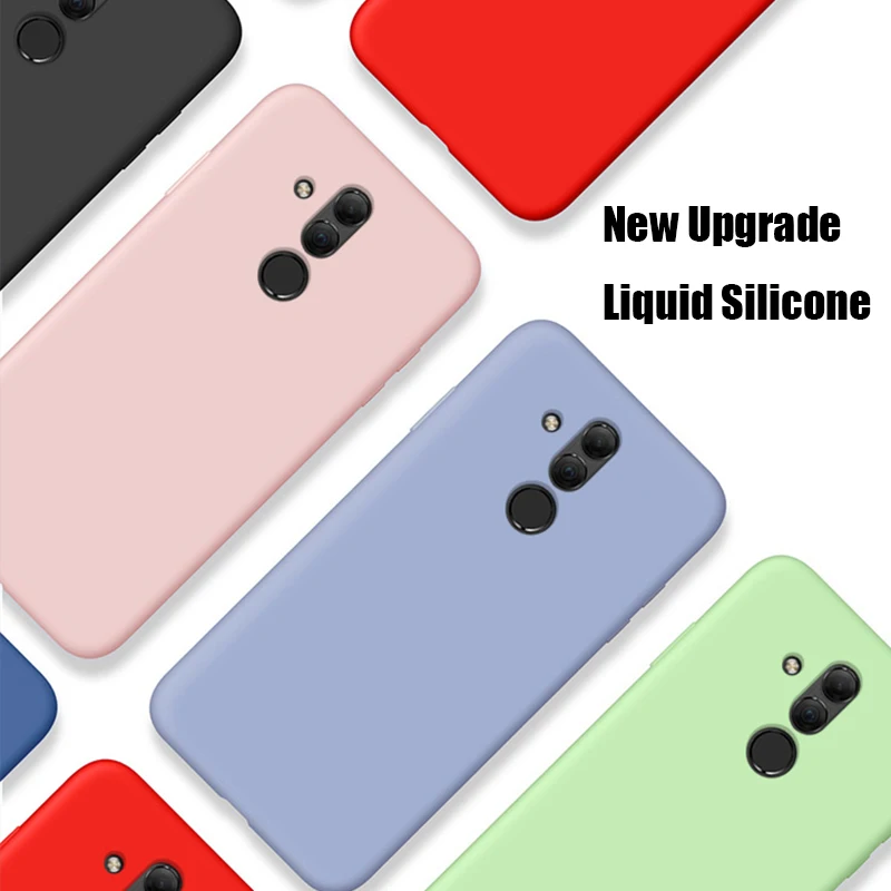 

For Huawei Mate 20 Lite Case Mate20 lite Liquid Silicone Slim Soft Matte Back Cover For Huawei Mate 20 Pro Phone Case Skin