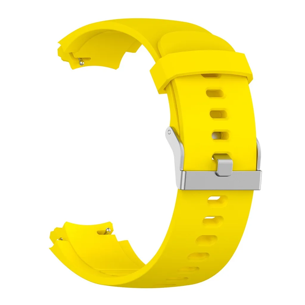 42 мм спортивные силиконовые часы браслет ремни для Xiaomi Huami Amazfit Verge высокого качества Correa de reloj - Цвет: Yellow