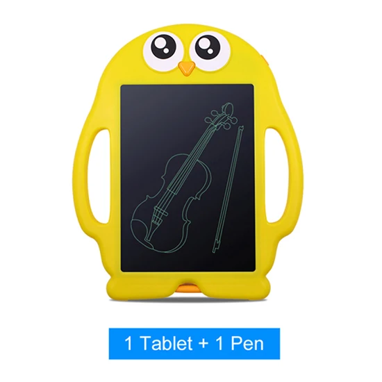 CHIPAL 9 ''с милым цыпленком цифровой графический планшет ЖК-планшет для письма электронный почерк блокнот для рисования/ручка/картон - Цвет: 1 tablet with 1 Pen