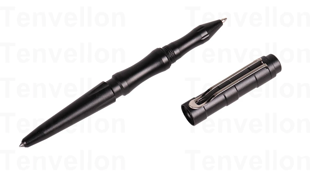 Tenvellon самообороны тактическая ручка Черный, серый цвет Цвет простая посылка личный аварийный обороны инструмент защиты безопасности EDC
