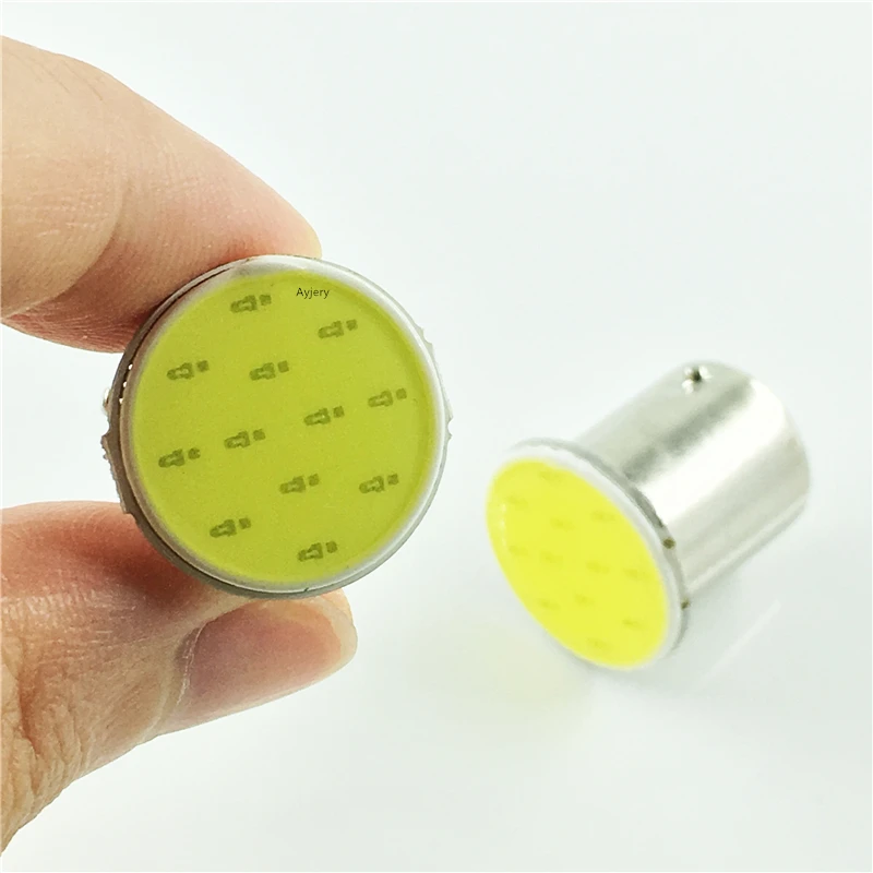 AYJERY 10 шт. DC 24 в грузовик S25 1156 BA15S P21W 1157 BAY15D P21/5 Вт COB 12 SMD белый синий красный желтый