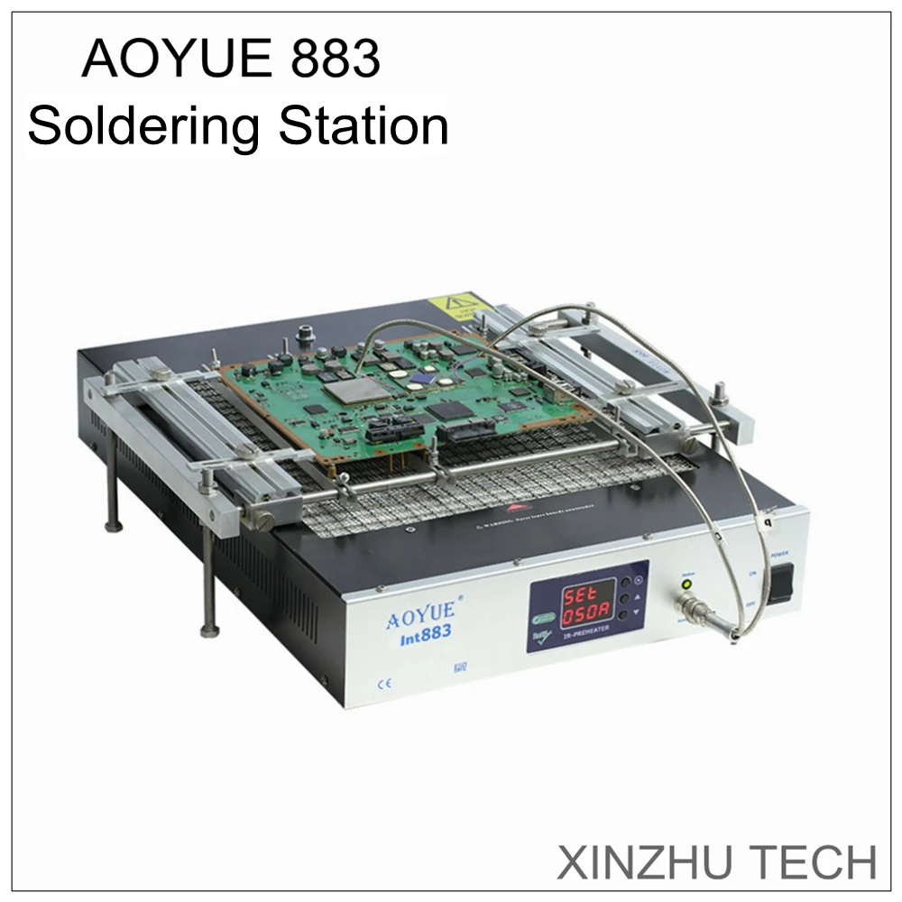 Новая паяльная станция AOYUE 883 110 В/220 В с 668 держателем печатной платы инфракрасная