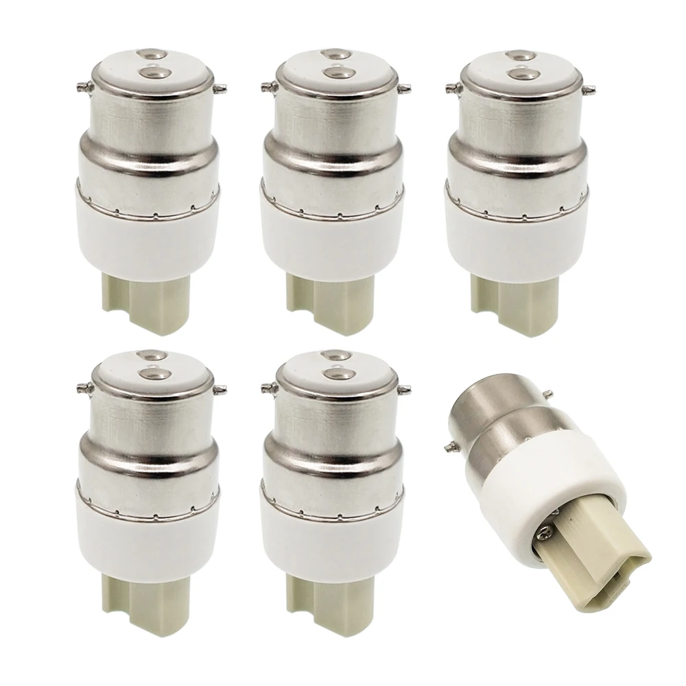 6pcs B22 to G9 Adapter Cap to G9 Light Socket adapter lamp