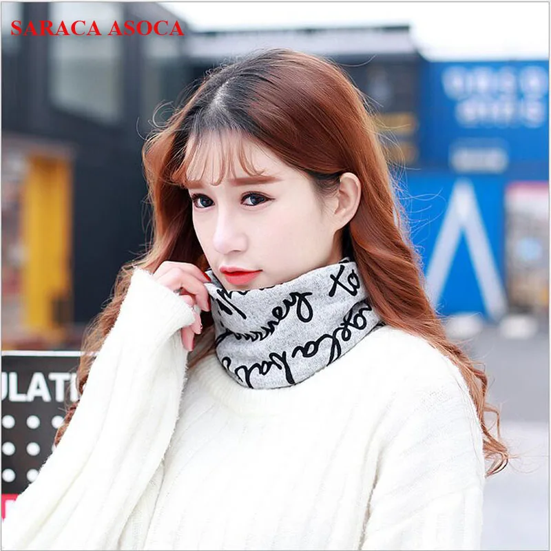 

Fashion All Match Student Ring Scarves Winter Thin Fabric Spring knitting Multi-function Headscarf Hat Women