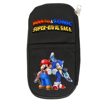 

Mario & Sonic Stationery Bag Students Kids Pencil Bag Boys Girls Kids Gifts School Supplies Beautiful Cosmetic Cases for Girls