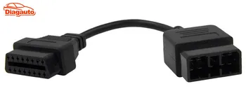 

10pcs/lot for Subaru 9 Pin To 16 Pin OBD2 OBDII Connector Diagnostic Tool Adapter 9PIN to 16PIN Extension Cable