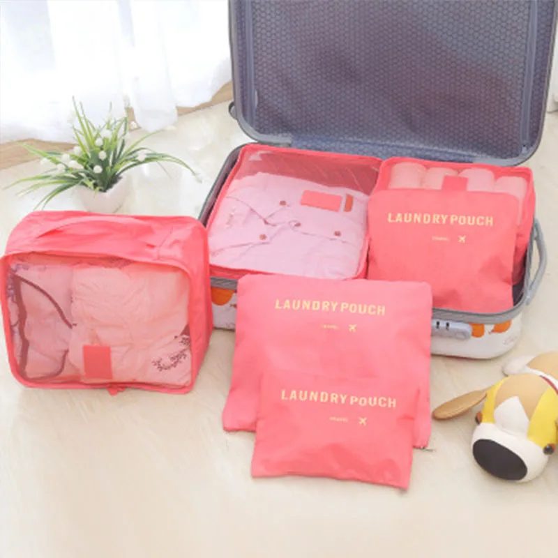

Travel Storage Bag Set For Clothes Tidy Organizer Wardrobe Suitcase Pouch Travel Organizer Bag Case Shoes Packing Cube Bag