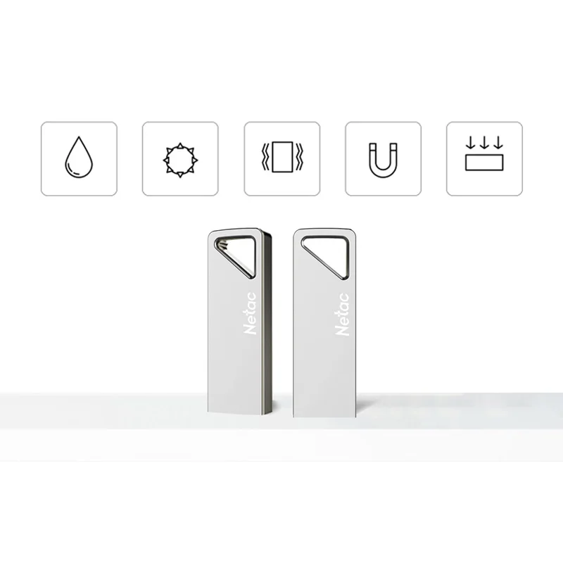 Netac U326 USB 2 0 Aluninum сплав флэш диск 16 ГБ 32 металлическая Замочная скважина накопитель