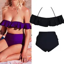 Женский купальник бандо Пуш-ап Мягкий Бикини Набор пляжный купальный костюм