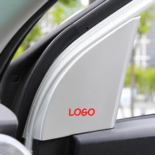 For Toyota RAV4 RAV 4 2016 2017 2018 ABS Matte/Red Car interior A-pillar Speaker horn ring Cover Trim Accessories 2pcs