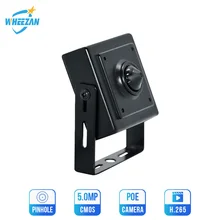 Wheezan IP камера безопасности Мини 5MP H.265 домашняя камера видеонаблюдения DC12V ONVIF P2P аудио 3,7 мм объектив HD 1080P PoE камера видеонаблюдения