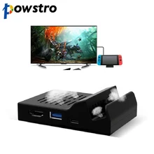 Портативный охлаждающий теплоотвод Тип C ТВ док-станция Поддержка 4 к видео USB 3,0 HDMI выход док-станция для kingd переключатель хост