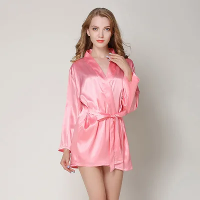 Женские пикантные Sleepdress+ халат 2 шт. одеяние и платье комплект Новое поступление кружева лоскутное шелковые пижамы больших размеров повседневная домашняя одежда