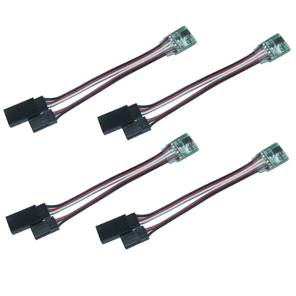 4 pièces RC Servo Signal inverseur Rotation pour JR Futaba avion v-tail (lot de 4)