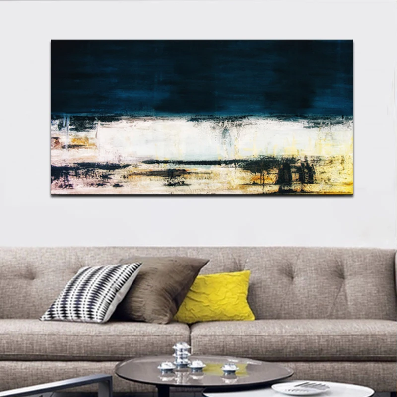 

HD Print Black Gray Abstract Oil painting on Canvas Professional Art Poster Wall Picture for Living Room Sofa Home Decoration