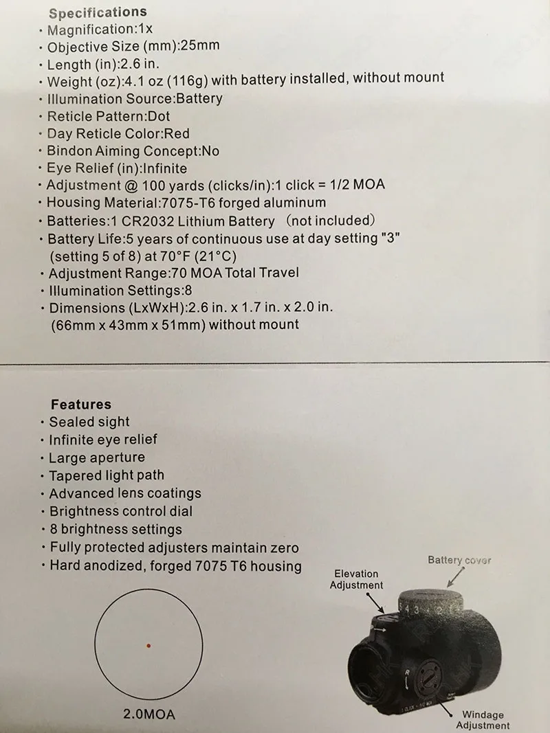 Тактический trijicon MRO стиль 1x Red dot прицел и высокая базовая линия Пикатинни Крепление Охота загар M9500