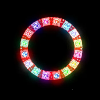 

Keyes WS2812 16 Bits 5050 RGB LE D Module Ring Lamp Light