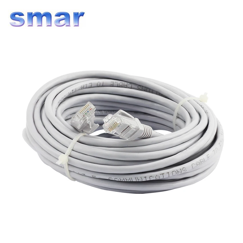 En Ligne Internet Réseau LAN 5 m 10 m 15 m 20 m RJ45 Ethernet Câble Cordon Pour CAT5E IP Caméra Ordinateur ordinateur portable