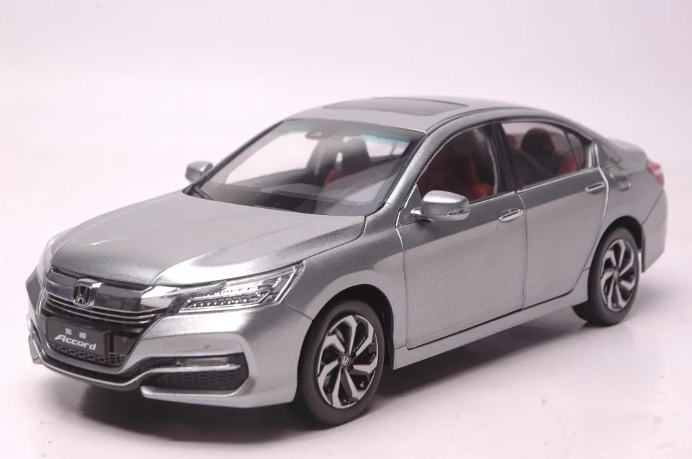 118 Diecast Model for Honda Accord 10 2016 Gray Alloy Toy Car