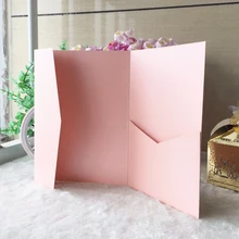 50 pçs/lote papel brilhante rosa escuro roxo pérola papel envelopes design casamento convite cartão envelope bolso convida(China)