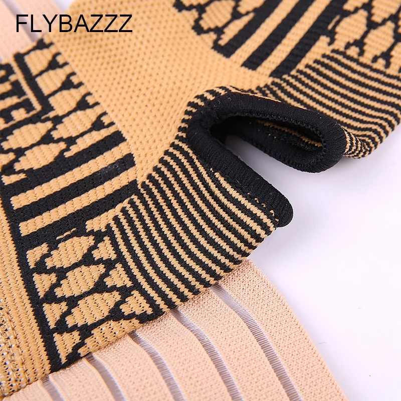 FLYBAZZZ High Elastic Bandage Compression Knitting Sports Protector Basketball Soccer Ankle Support Vrace Guard free shipping (3)