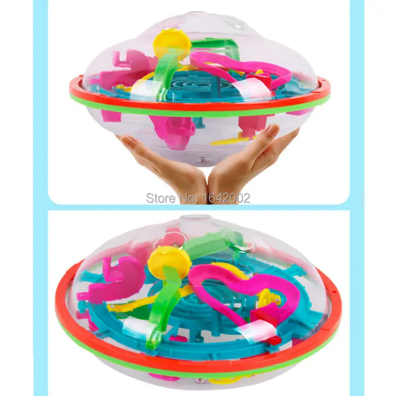 Jual U F O Bentuk 3D Puzzle Sihir Maze Bola Anak anak Toys 99 Tingkat Perplexus Magical Intellect Marble Puzzle IQ Keseimbangan mainan Pendidikan