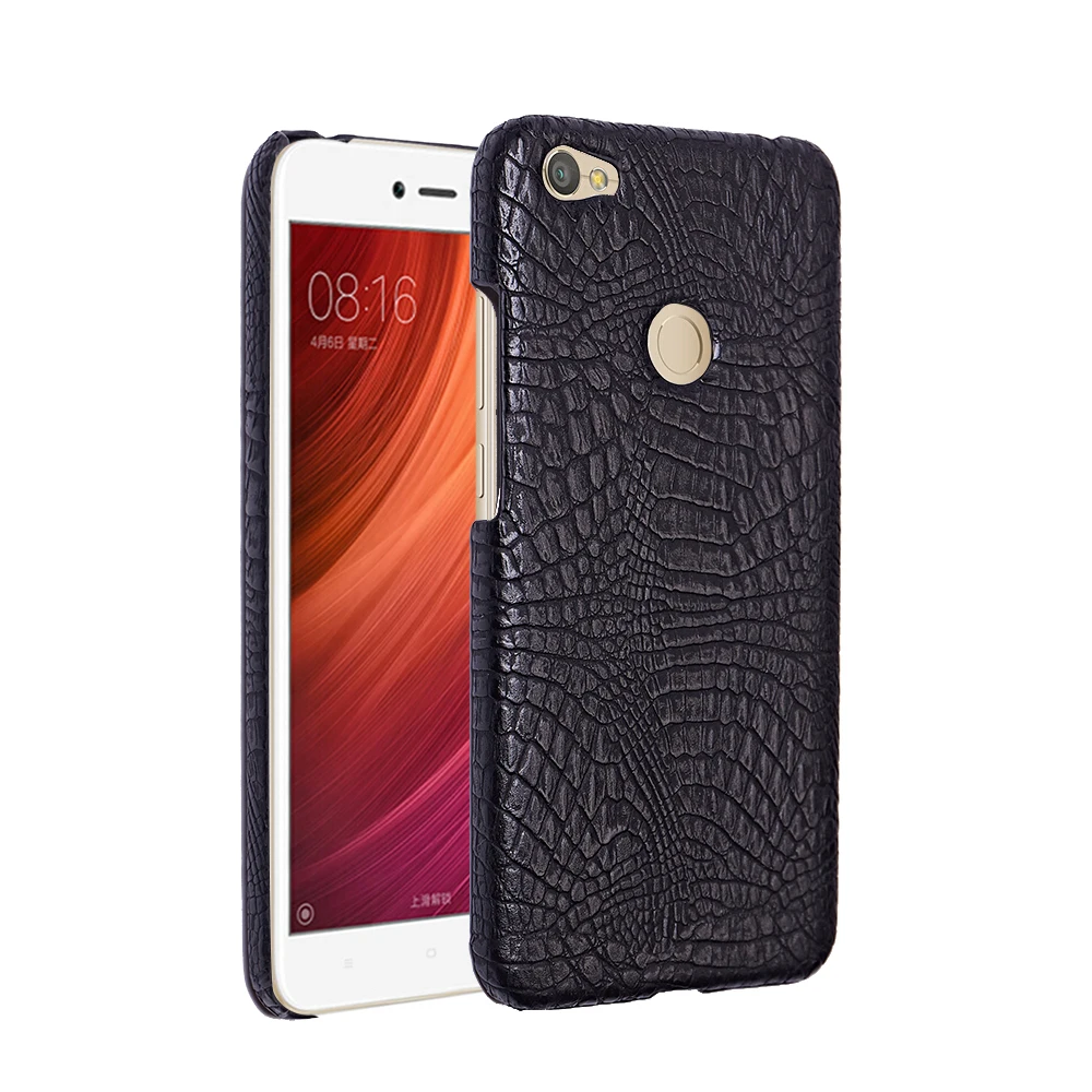 For Xiaomi Redmi Note 5A/Y1 Case Super Slim Crocodile Skin Texture Hard Leather Back Cover Shield Smart Phone Protective Shell |