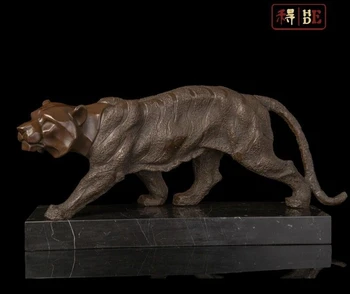 

Abstract Art Sculpture China Bronze Copper Marble Animal Tiger Statue Figurine