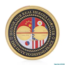 Корейской войны Дизайн памятная монета цинковый сплав памятная монета коллекция монет подарок