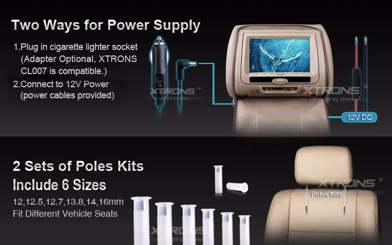 Flash Deal 2x7" Beige Color (Black & Grey Optional) Headrest Car DVD Car Headrest Monitor with DVD Buit-in IR& FM Transmitter 5 Flash Deal 2x7" Beige Color (Black & Grey Optional) Headrest Car DVD Car Headrest Monitor with DVD Buit-in IR& FM Transmitter 5