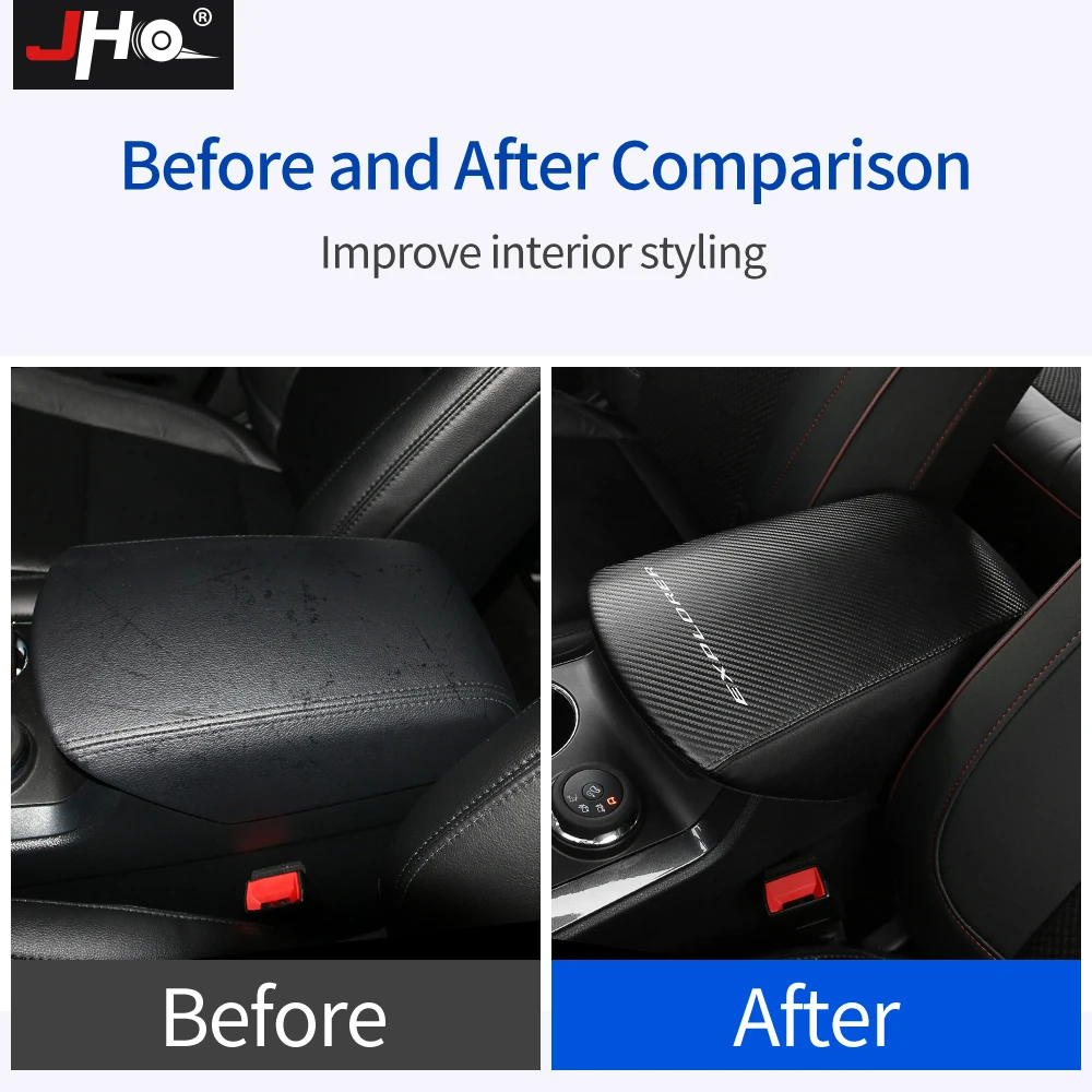 Buy JHO Car Accessories Central Console Protective Armrest Box Cover For 2011 2019 Ford Explorer 2018 2017 2016 2015 2014 2013 2012