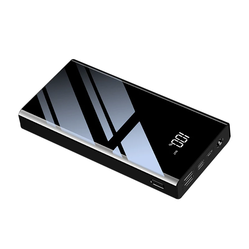 NOHON, 30000 мА/ч, внешний аккумулятор, Тип C, для iPhone X, samsung, S10, Xiaomi Mi, huawei, 30000 мА/ч, внешний мини-аккумулятор, повербанк - Цвет: Black