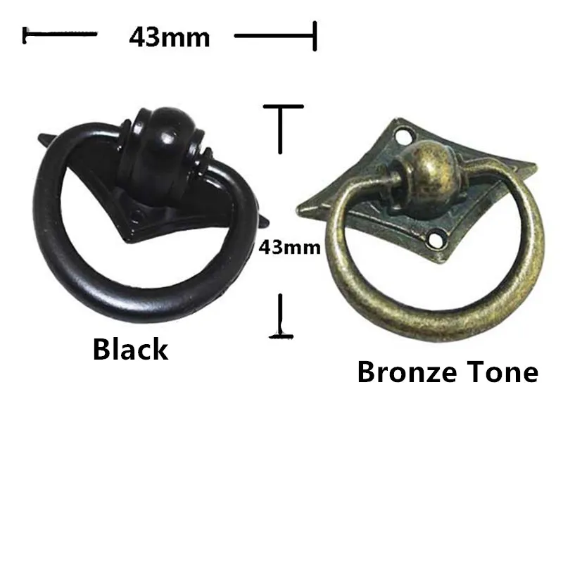 

Vintage Alloy Cabinet Handles Furniture Knobs Kitchen Drawer Cupboard Ring Pull Handles Furniture Fittings,43*43mm,1PC