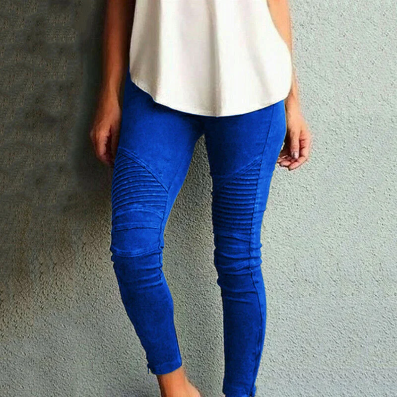 Облегающие брюки женские летние повседневные обтягивающие эластичные колготки