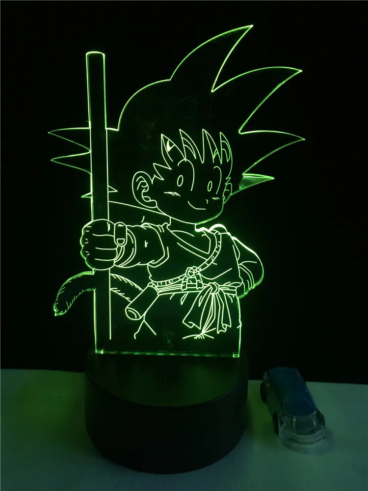 Luzes da Noite son goku macaco 3d led Function 2 : Led Bulb/holiday Novelty Lighting/night Light