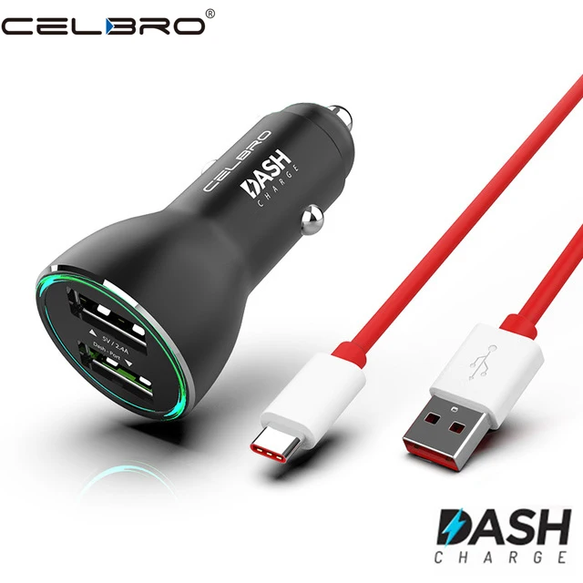 

Oneplus Dash Charger Metal Dual Usb Port Car Charger for Mobile Phone for One Plus OnePlus 7 Pro 6T 6 5T 5 1+7 Pro Dash Charge
