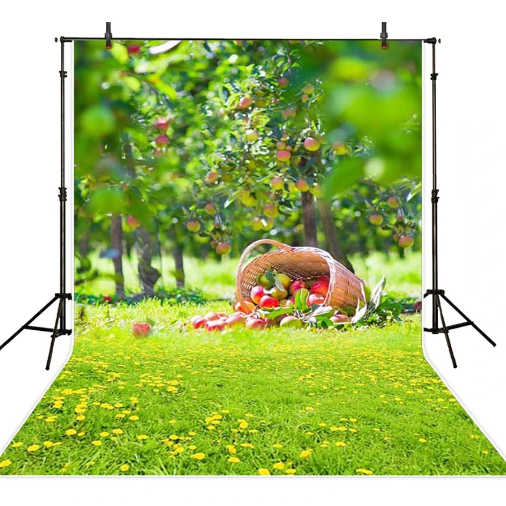 

5*6.5ft green spring out picnic newborn photo studio background backdrop telones de fondo fotografia vintage backdrops