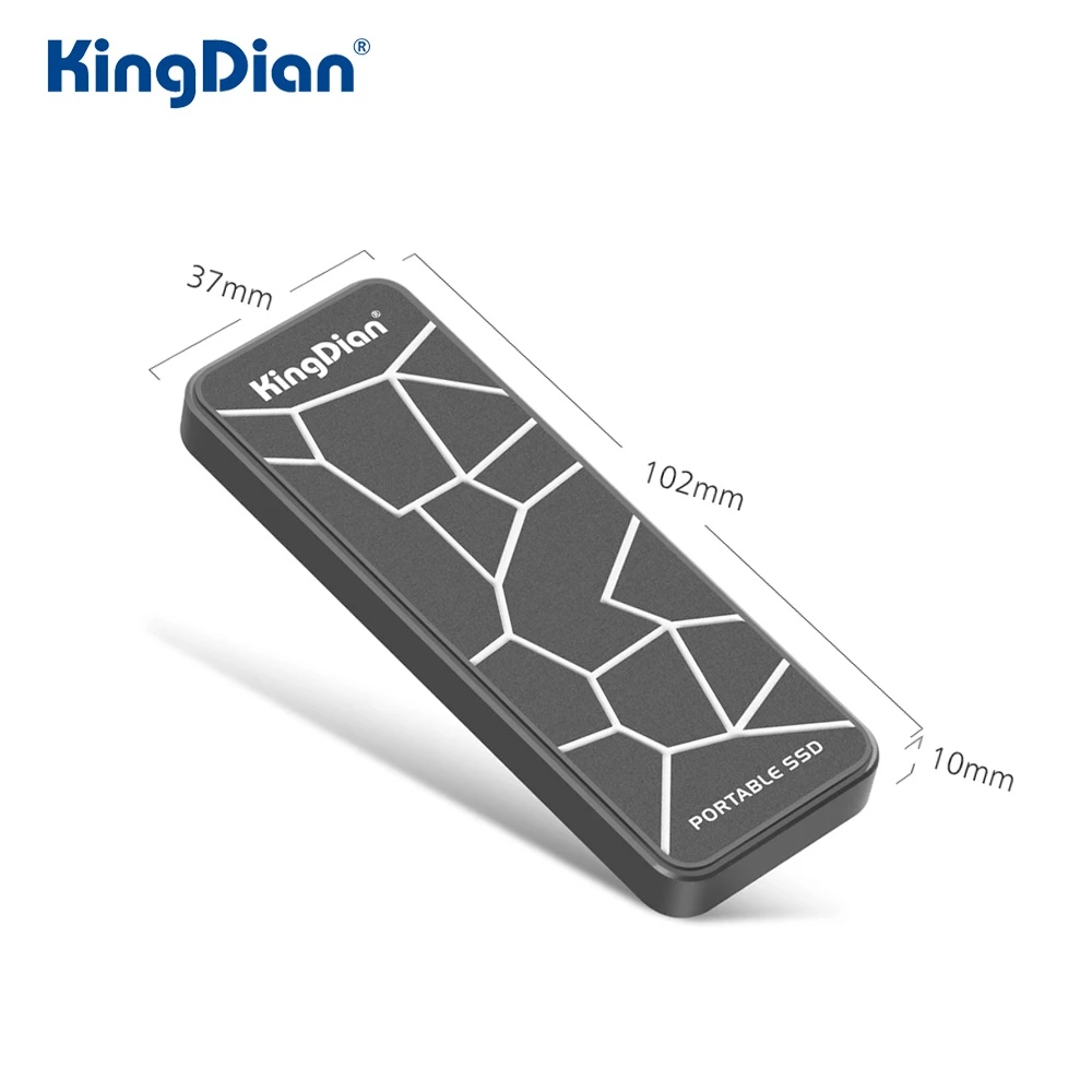 KingDian 노트북 휴대폰용 외장 솔리드 스테이트 드라이브 조명, 외장 SSD, 120GB, 250GB, 500GB M,2 SSD 2280, USB 3.0