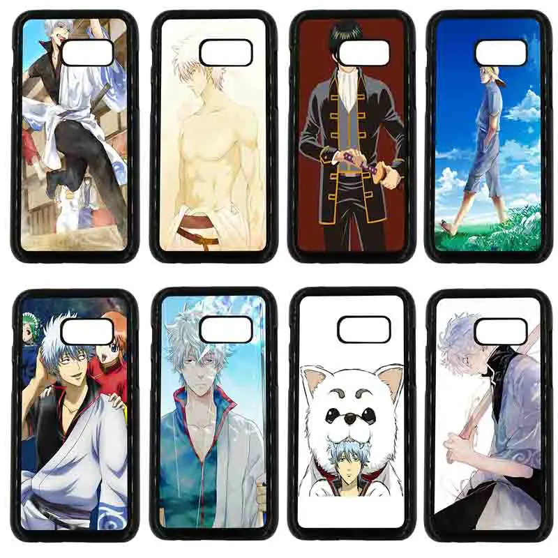 Phone Case Anime Cat Cartoon Gintama Colored Hard PC Cover for Samsung Galaxy A3 A5 A7 A8 2015 2016 2017 2018 Note 8 5 3 2 Shell |