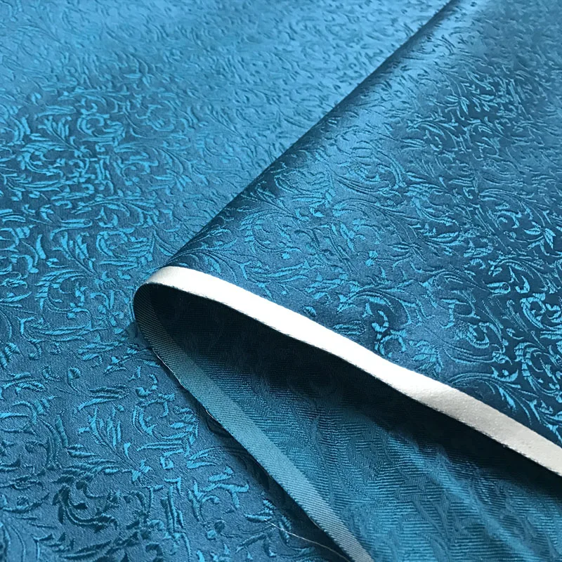 

75cmx 100cm Metallic Jacquard Brocade Fabric, floral pattern 3D jacquard yarn dyed fabric for Womens Coat Dress Skirt