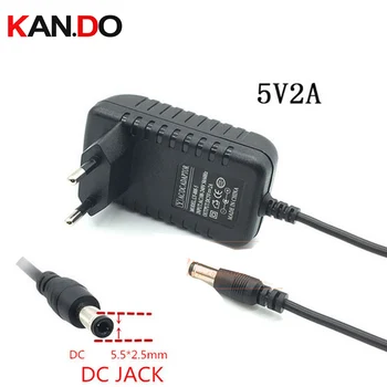 

Euro/US 5V 2A power adaptor 5V DC transformer 5V 2A AC DC adaptor 110-240V to 5V Converter to DC 2A Power Supply 5.5x2.5mm