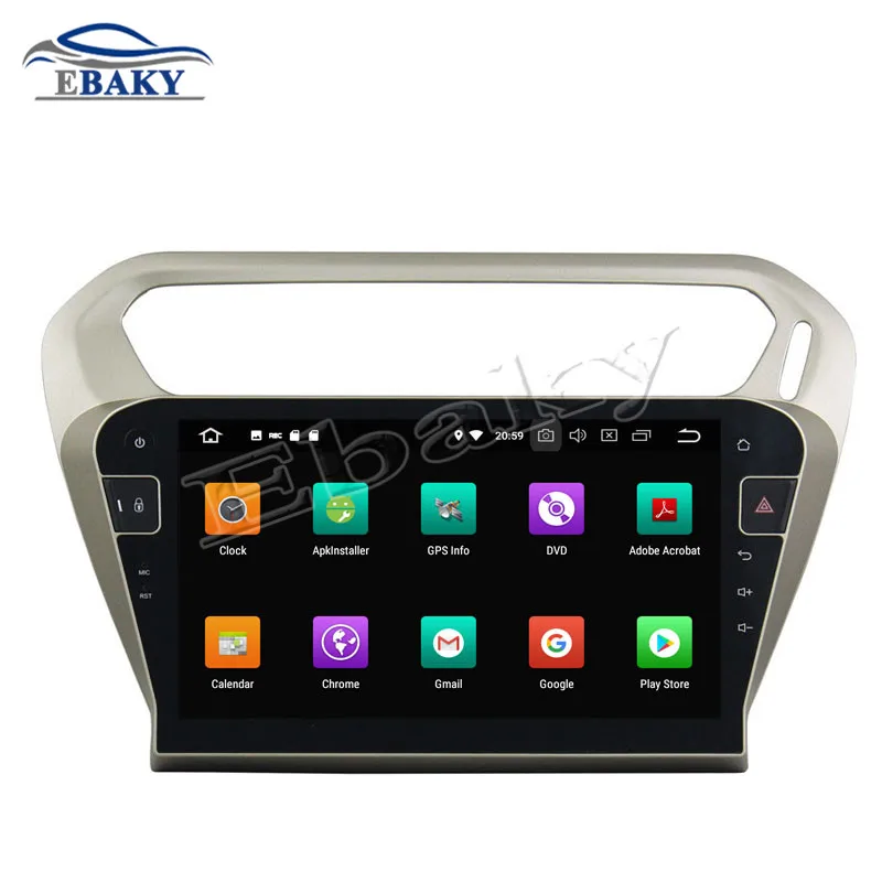 Best NaviTopia 10.1inch 4GB RAM 64GB ROM Octa Core Android 8.0 Car DVD Radio For Peugeot 301 2013 2014 2015 2016 GPS/WIFI/bluetooth 2