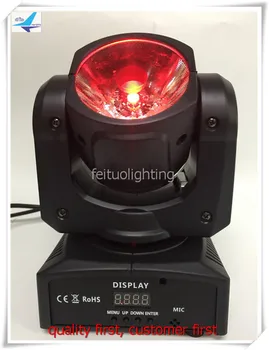 

H-6pcs Mini best selling 60w RGBW 4 in 1 Beam LED Moving Head Light DMX DJ Disco Wedding Show Stage Lighting