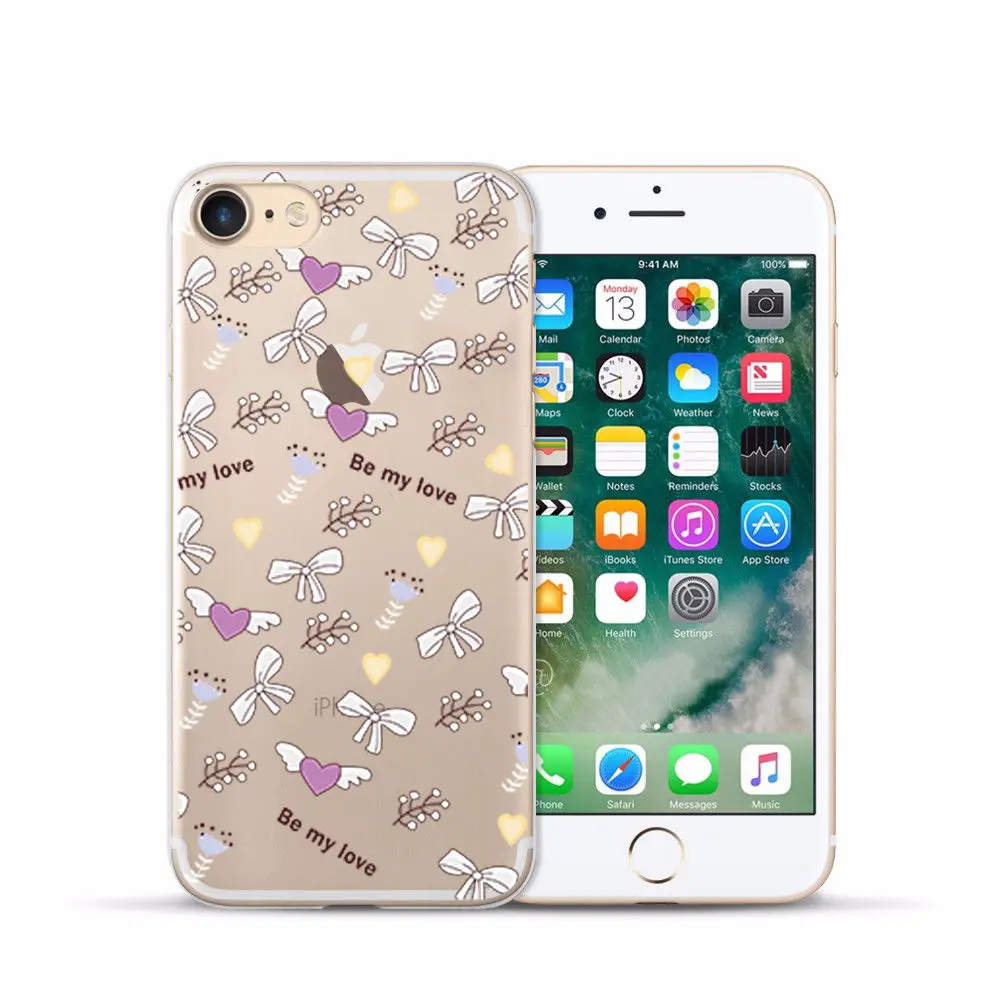 Transparent Silicone Case for Iphone 7 Soft TPU Cover for Iphone 4S 5C 5S SE for Iphone 6s 6 PLUS 7 8 plus X XS XR XS MAX Fundas (9)