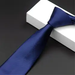 ГКНТ бренд Cravate классический сплошной синий Для мужчин S свадебные галстуки тонкий галстук Бизнес тощий шелковые галстуки для Для мужчин