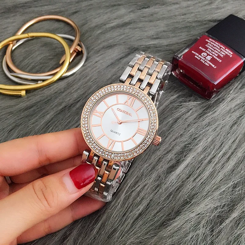 CONTENA Women's Watches Ladies Watch Top Brand Luxury Silver Bracelet Clock Fashion Watch Women Watches montre femme reloj mujer