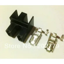 10 комплектов H7 угол изгиба цоколь Женский Пластиковый Держатель Разъем+ терминалы