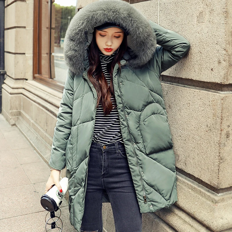 Aliexpress.com : Buy Russian Winter Jacket Women Big Real Fox Fur Thick ...