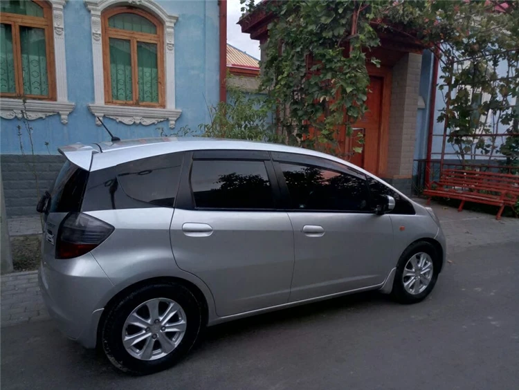 Для HONDA FIT 2008-2012 Пластиковый оконный козырек вентиляционные шторы Защита от солнца и дождя для HONDA JAZZ 4 шт./компл